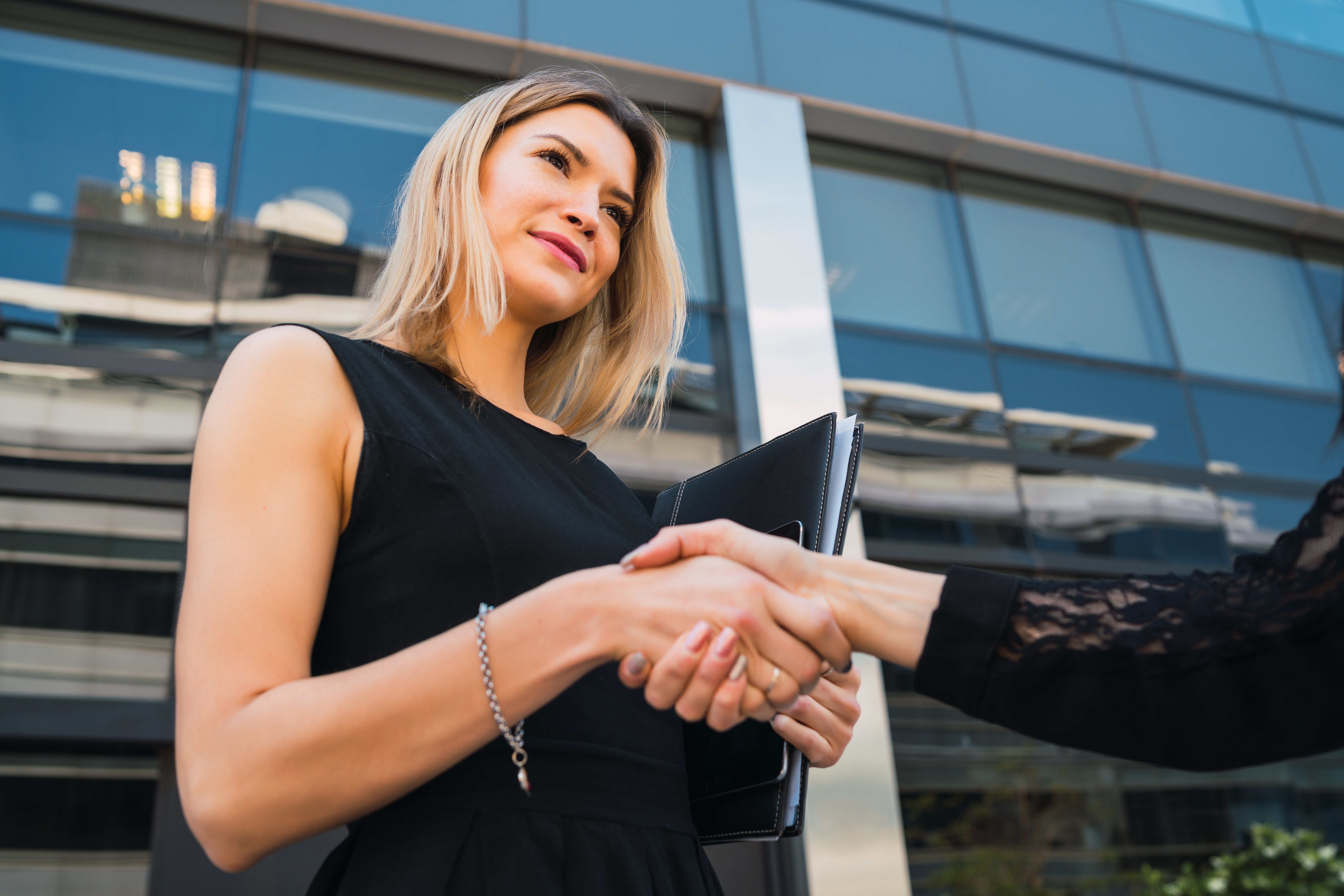 business woman holding clipboard and standing outd 2024 10 15 05 59 59 utc
